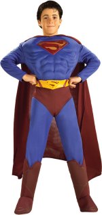 Unbranded Fancy Dress Costumes - Child Muscle Chest Superman Small