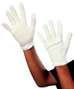 Unbranded Fancy Dress Costumes - Child White Cotton Gloves