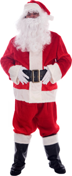 Unbranded Fancy Dress Costumes - Christmas Santa Suit - Luxury Plush
