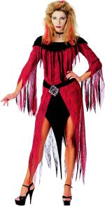 Fancy Dress Costumes - Crimson Mistress Vampiress Dress 14 to 16