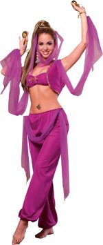 Fancy Dress Costumes - Deluxe Arabian Princess (FUSCHIA)