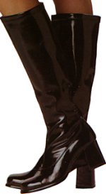 Unbranded Fancy Dress Costumes - Deluxe Go Go Boots BLACK Small