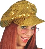 Unbranded Fancy Dress Costumes - Disco Sequin Hat GOLD