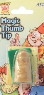 Magic thumb tip and hankerchief.