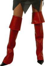 Unbranded Fancy Dress Costumes - Red Knee High Boot Tops