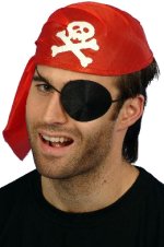 Unbranded Fancy Dress Costumes - RED Pirate Scarf Hat