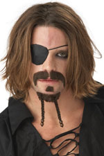 Unbranded Fancy Dress Costumes - The Rogue Moustache and Goatee BROWN