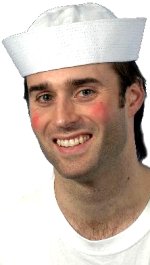 Unbranded Fancy Dress Costumes - US Sailor / Doughboy White Hat