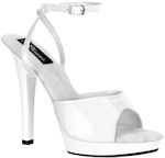 Unbranded Fancy Dress Costumes - White Patent Sandals Shoe Size 6.5