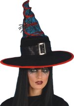 Unbranded Fancy Dress Costumes - Witch Hat With Red Spiral and Spider