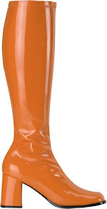 Unbranded Fancy Dress Costumes - Women Go-Go Boots - Orange Shoe Size 5.5