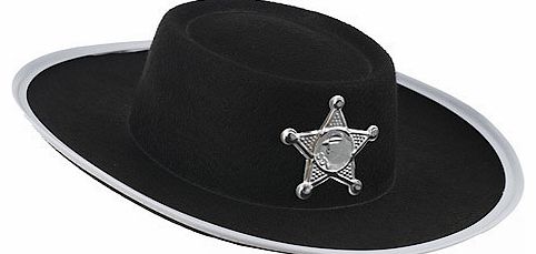 Fancy Dress Cowboys Hat - Black