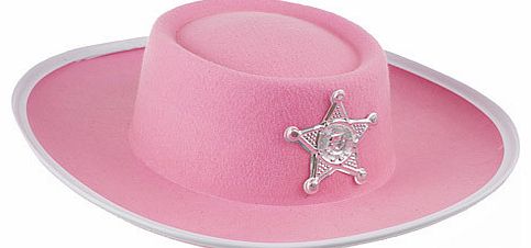 Round up a bad guy or two in your Pink Cowgirlandrsquo;s Hat.  It has a silver star on the front to let everyone know when the sheriffandrsquo;s in town. The Cowgirlandrsquo;s Hat is ideal for fancy dress and designed for kids aged three and up. (Bar