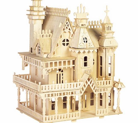 Unbranded Fantasy Villa - Woodcraft Construction Kit- Quay