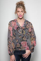 Unbranded Fariha floral Chiffon blouse