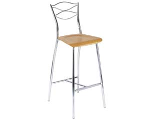 Unbranded Farleigh high stool with wooden seat