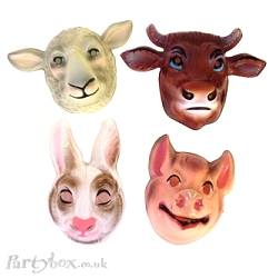 Farm animal mask - assorted