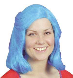 Fashion wig, blue