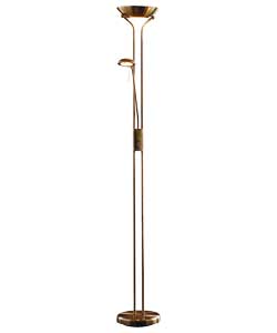 Unbranded Father and Child Painted Floor Lamp - Antique Brass