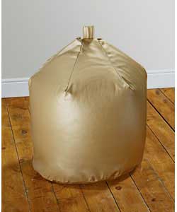 Faux Leather Beanbag Cover - Gold