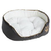 Unbranded Faux leather dog bed small