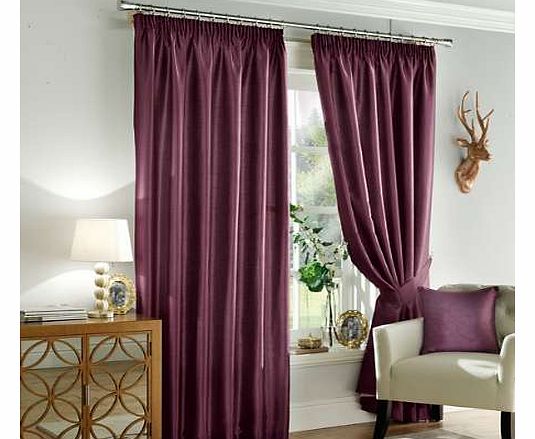Fantastic value for money, these faux silk lined curtains are suitable for any room in your home. Ideal for adding a splash of colour and an easy way to update the look of your room, without having to totally re-decorate it! Curtains and tiebacks Fea