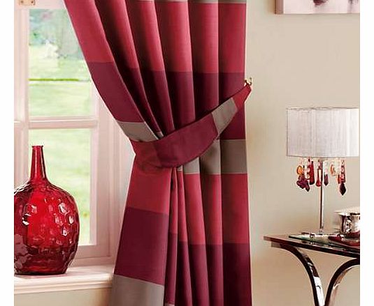 Co-ordinates with the fabulous faux silk-stripe lined curtain range available in Standard Header and Eyelet styles and in a choice of colours. Suited to any room in the home. 100% Polyester
