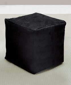 Faux Suede Beancube Cover - Black