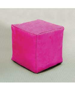 Faux Suede Beancube Cover - Pink
