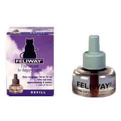 Refill for your Feliway Diffuser.  Feliway is a safe solution of feline facial pheromone, which mimi