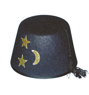 Fez hat, black