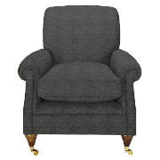 Unbranded Finest Bloomsbury Club Chenille Chair, Slate