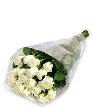 Unbranded Finest Bouquets - 20 Kenyan White Roses - c