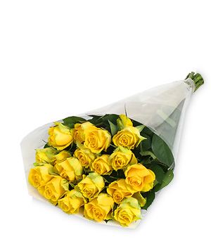 Unbranded Finest Bouquets - 20 Kenyan Yellow Roses