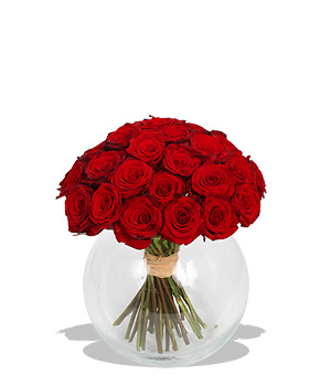 Unbranded Finest Bouquets - Mass of Red Roses