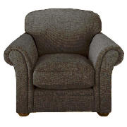 Unbranded Finest Chichester Linen Armchair, Chocolate