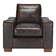 Unbranded Finest Dakota Made to Order Leather Chair, Antique