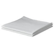 A pair of plain white housewife pillowcases from the Tesco Finest range. Made from 100 Egyptian cott