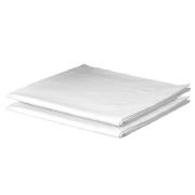 Unbranded Finest Oxford Pillowcase Twinpack, White
