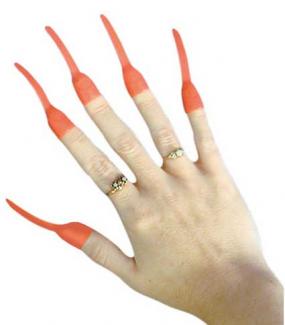 Unbranded Finger Nails, red pk 10