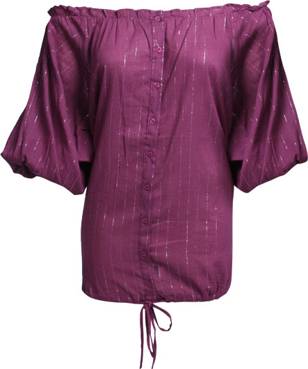 Unbranded Fiona cotton lurex blouse