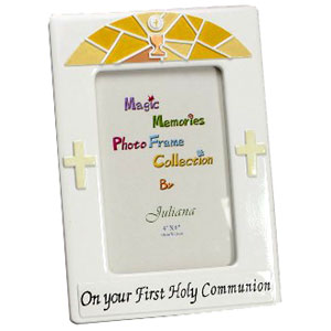 This On Your First Holy Communion photo frame is a wonderful keepsake gift and a great way to displa