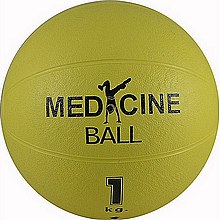 Unbranded Fitness-Mad Medicine Ball - Yellow
