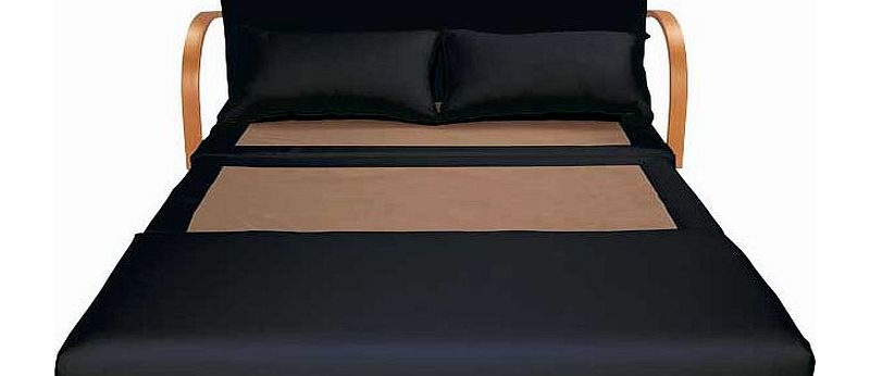 Unbranded Fizz Fabric Sofa Bed - Black