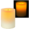 Automatic light-sensitive flickering candlelight at your fingertips, and no flame!
