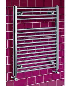 Flat Chrome Heated Towel Rail