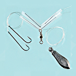 Unbranded Flat Fish Rig with Sinker