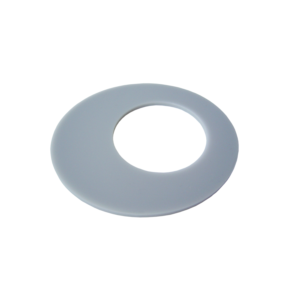 Unbranded Flat Oval Perspex Bangle - Grey