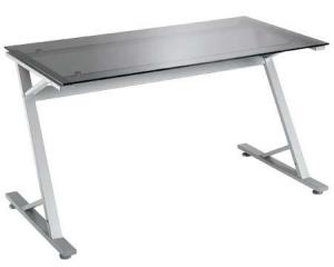 Unbranded Flatline grey glass Z frame desk