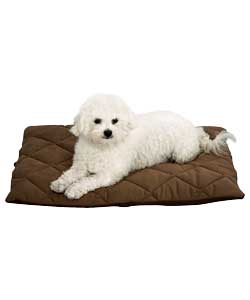 Unbranded Flectabed Q Thermal Brown Suede Pet Bedding - Medium